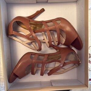 Michael Kors Brown Strappy Heels